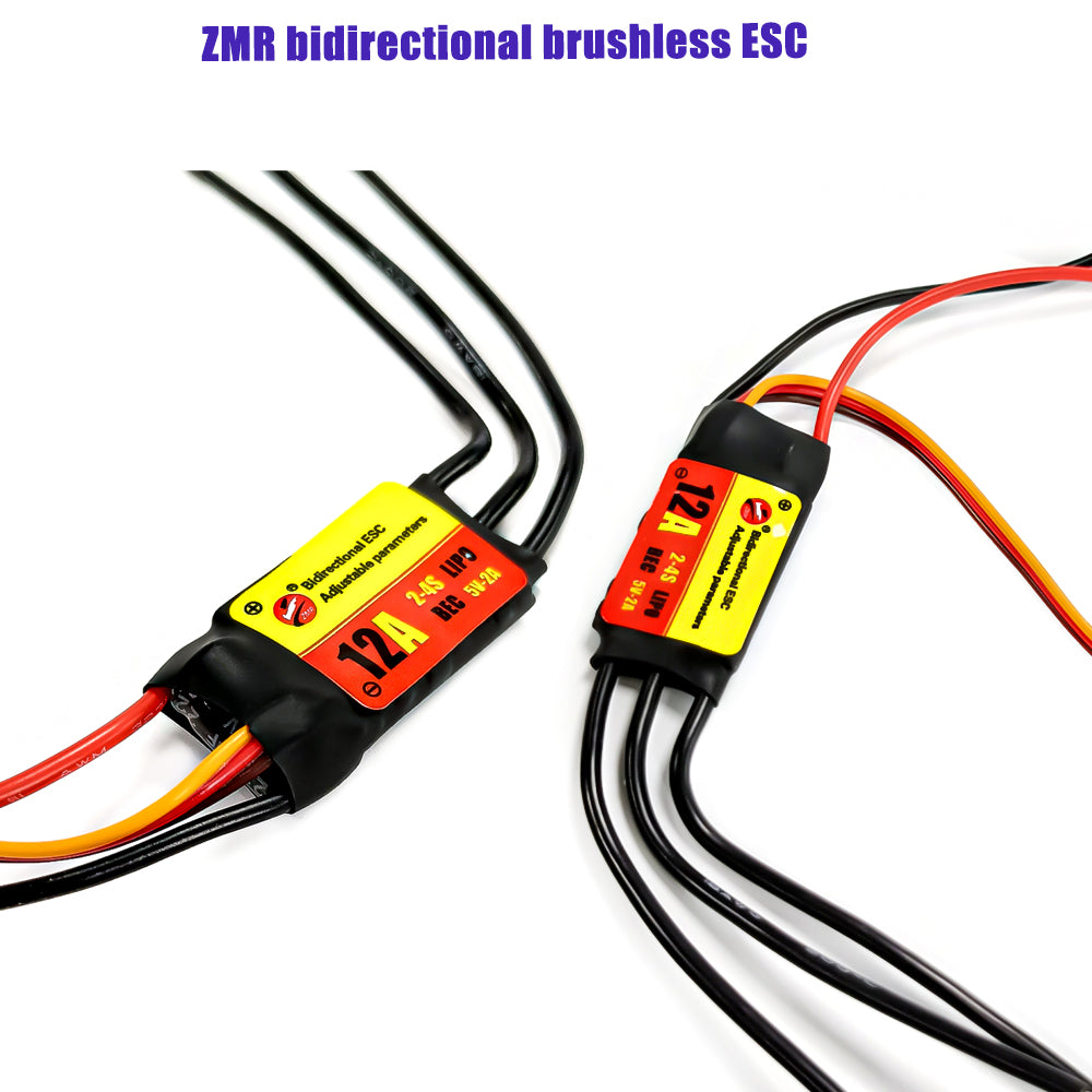 ZMR 12A/20A/30A/40A/60A/80A/100A Bidirectional Adjustable Brushless ESC for Remote Control Car Pneumatic Underwater Propeller