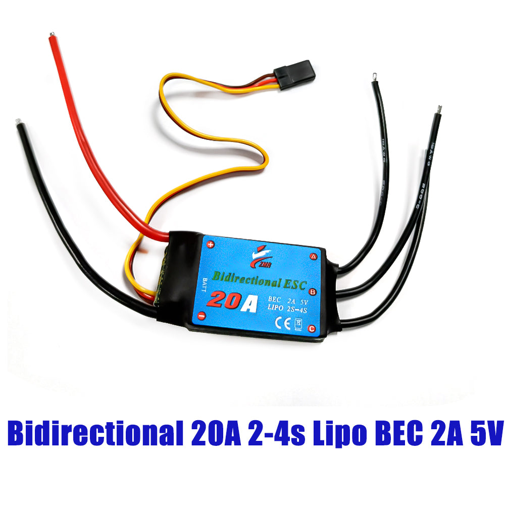 ZMR bidirectional ship model brushless ESC 12A/20A/30A/40A/50A/60A/80A with BEC for RC ship/underwater thrusters