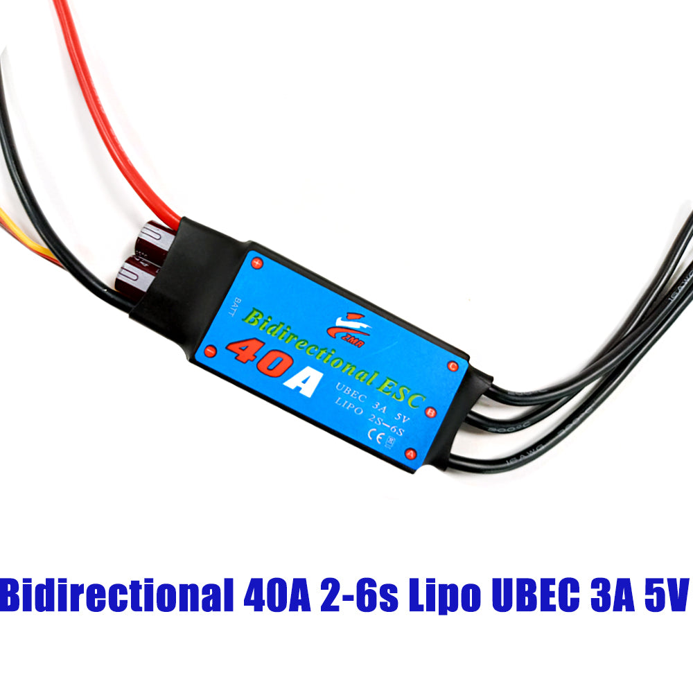 ZMR bidirectional ship model brushless ESC 12A/20A/30A/40A/50A/60A/80A with BEC for RC ship/underwater thrusters