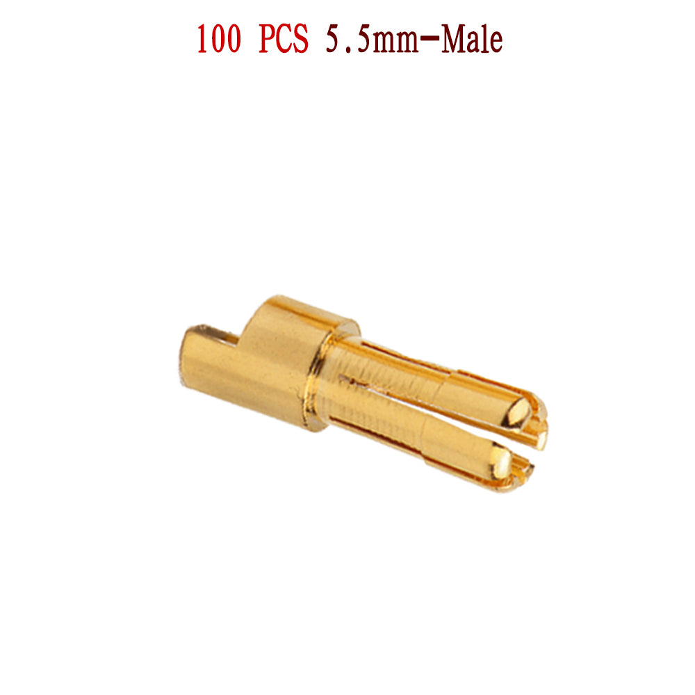 50Pairs Amass Bullet Banana Plug Connector  5.5mm 6mm  8mm Male Female for RC Lipo Battery ESC Motor