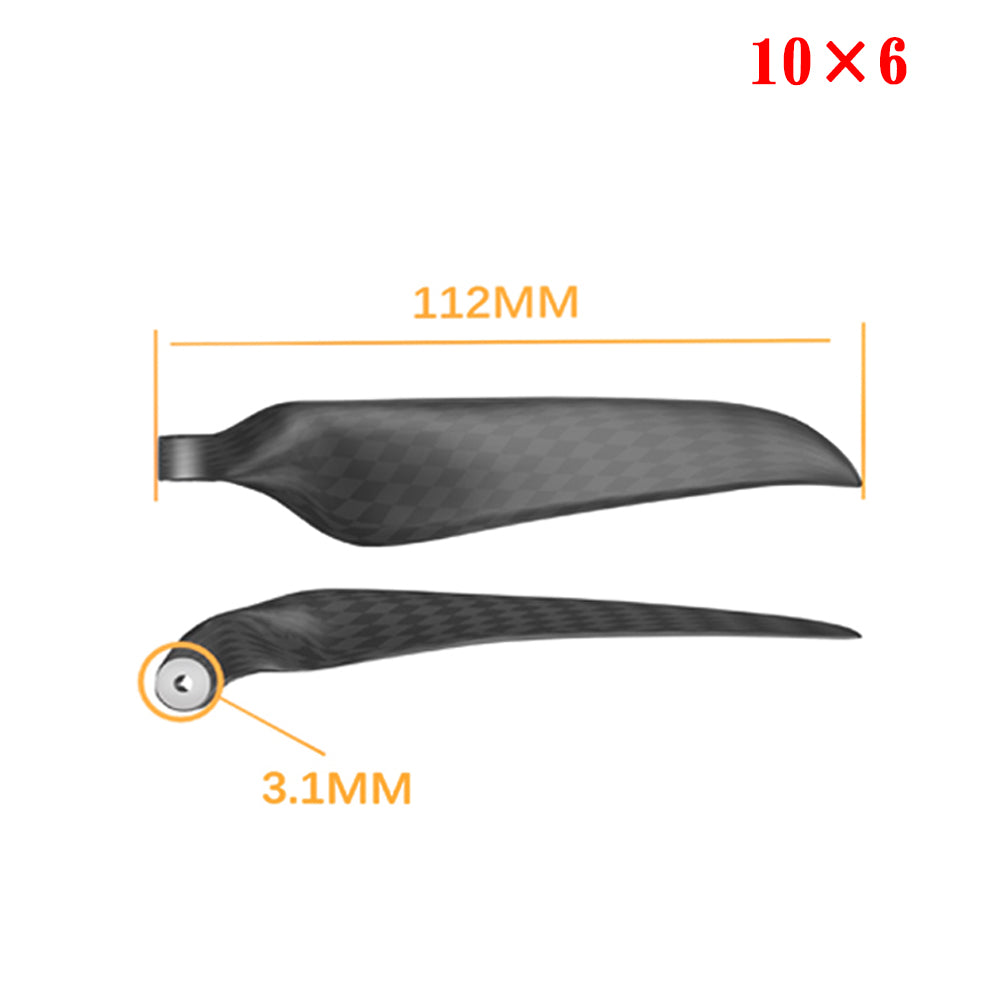 QX-MOTOR Carbon Fiber Folding propeller blade 9.5x5 10x6 11x6 11x8 12x6 13x6.5 13x7 13x8 14x8 14x9.5 15x10 16x8 16x13 18x10 19x10  For RC Airplane Props Fixed Wing Model