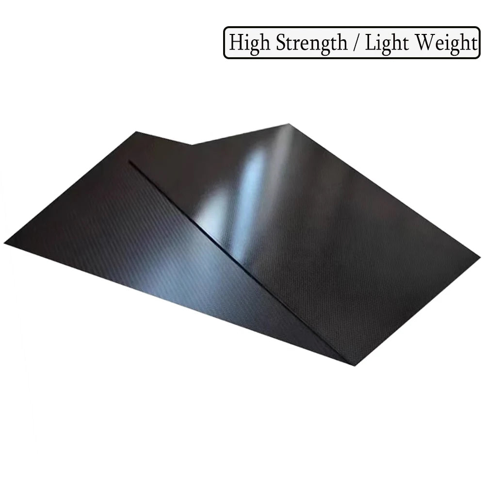 3K Carbon Fiber Plate 400*200mm Thickness 0.5mm 1mm 1.5mm 2mm 3mm 4mm 5mm High Composite Hardness Material Carbon Plate for RC Drones/Toys/Various Models