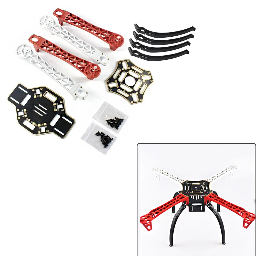 F450 4-axis Quadcopter DIY RC FPV Drone Kit with F450 Frame PXI/APM 2.8 Flight Controller 980KV Motor GPS HT-8A Transmitter F-08A Receiver