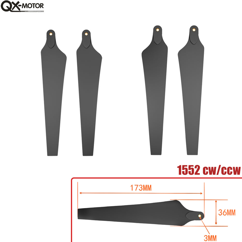 1552 1760 Carbon plastic Folding Propeller Props blades 15inch 17inch CW CCW for S800 S900 S1000 EVO Multicopter