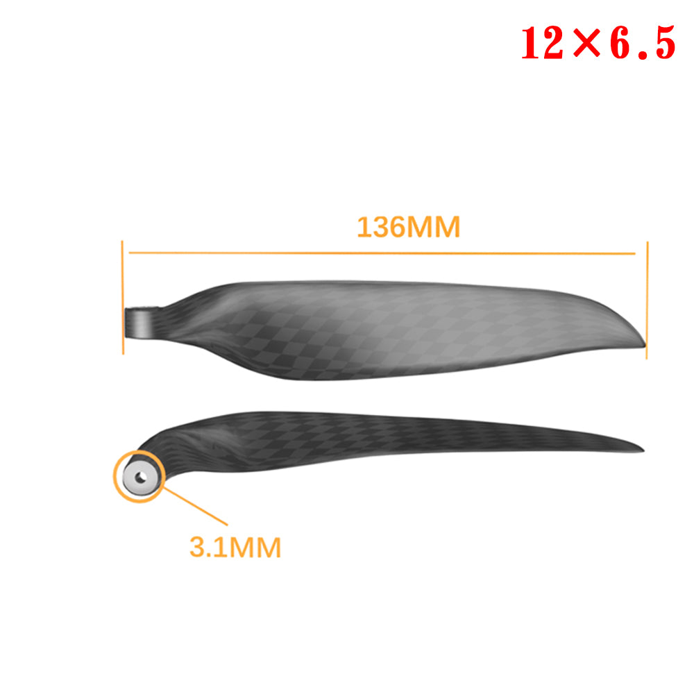 QX-MOTOR Carbon Fiber Folding propeller blade 9.5x5 10x6 11x6 11x8 12x6 13x6.5 13x7 13x8 14x8 14x9.5 15x10 16x8 16x13 18x10 19x10  For RC Airplane Props Fixed Wing Model