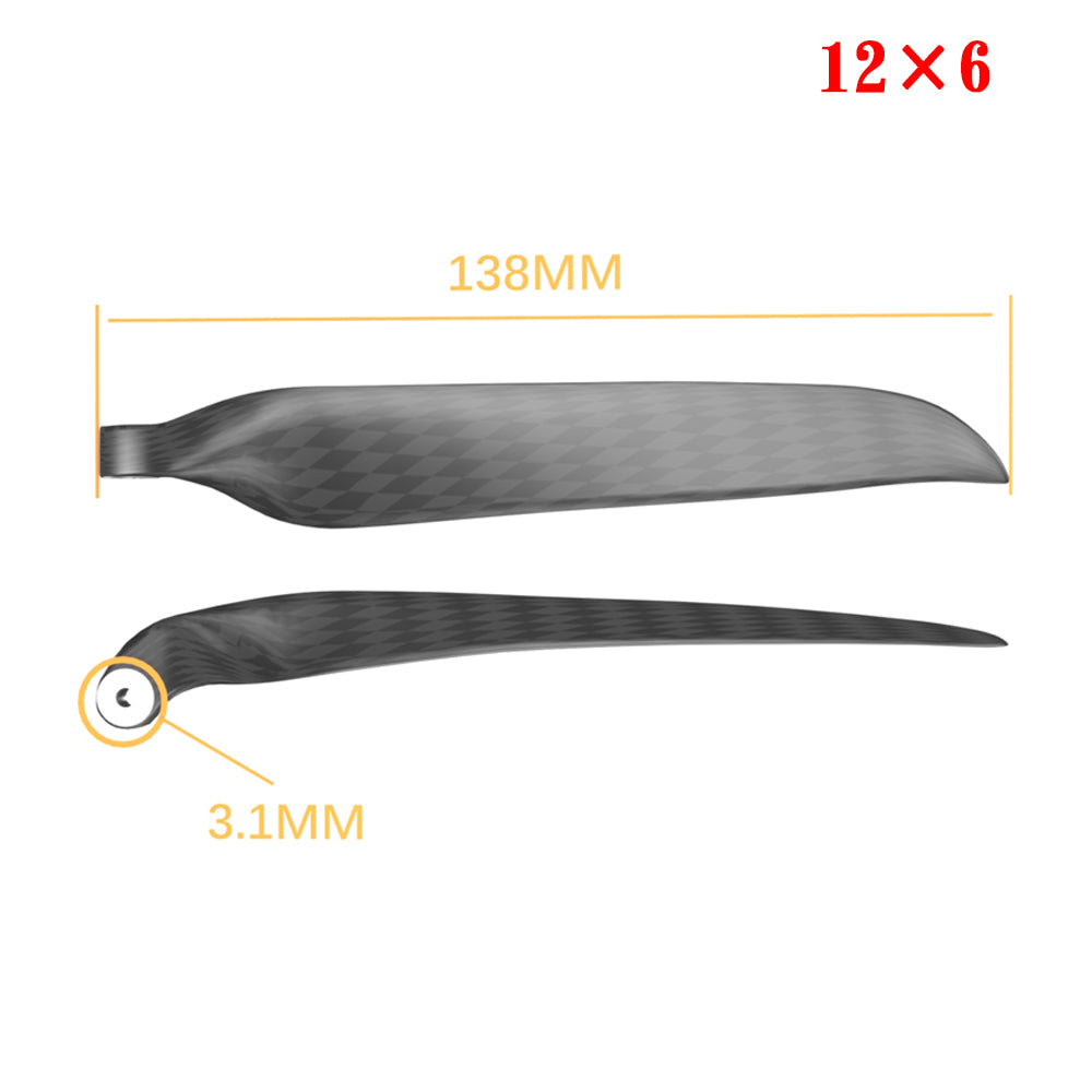 QX-MOTOR Carbon Fiber Folding propeller blade 9.5x5 10x6 11x6 11x8 12x6 13x6.5 13x7 13x8 14x8 14x9.5 15x10 16x8 16x13 18x10 19x10  For RC Airplane Props Fixed Wing Model