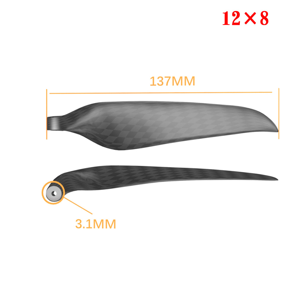 QX-MOTOR Carbon Fiber Folding propeller blade 9.5x5 10x6 11x6 11x8 12x6 13x6.5 13x7 13x8 14x8 14x9.5 15x10 16x8 16x13 18x10 19x10  For RC Airplane Props Fixed Wing Model