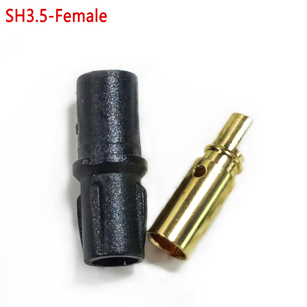 50pairs Amass 3.5mm SH3.5 Gold Plated Connector with Protective Sleeves for Rc Remote Control Toy Accessories