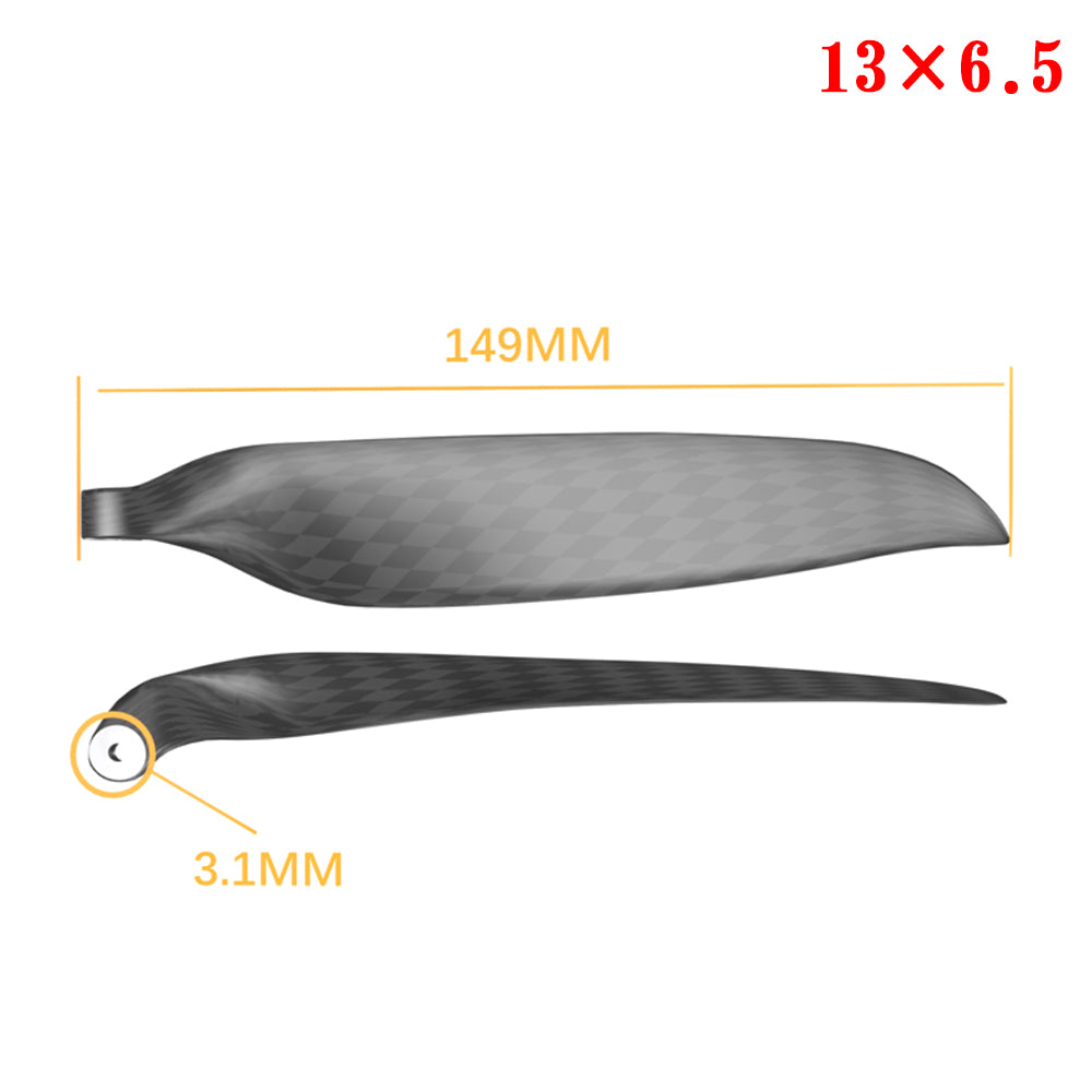 QX-MOTOR Carbon Fiber Folding propeller blade 9.5x5 10x6 11x6 11x8 12x6 13x6.5 13x7 13x8 14x8 14x9.5 15x10 16x8 16x13 18x10 19x10  For RC Airplane Props Fixed Wing Model