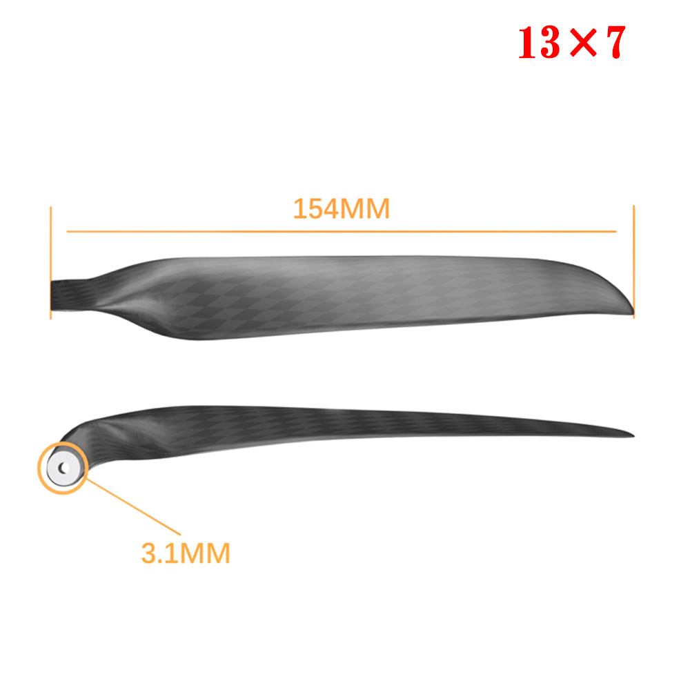 QX-MOTOR Carbon Fiber Folding propeller blade 9.5x5 10x6 11x6 11x8 12x6 13x6.5 13x7 13x8 14x8 14x9.5 15x10 16x8 16x13 18x10 19x10  For RC Airplane Props Fixed Wing Model