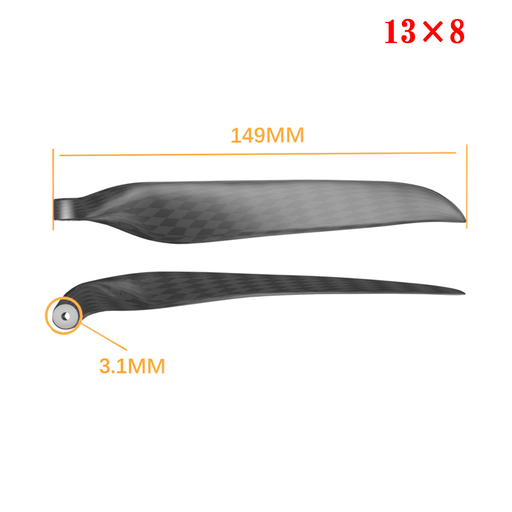 QX-MOTOR Carbon Fiber Folding propeller blade 9.5x5 10x6 11x6 11x8 12x6 13x6.5 13x7 13x8 14x8 14x9.5 15x10 16x8 16x13 18x10 19x10  For RC Airplane Props Fixed Wing Model