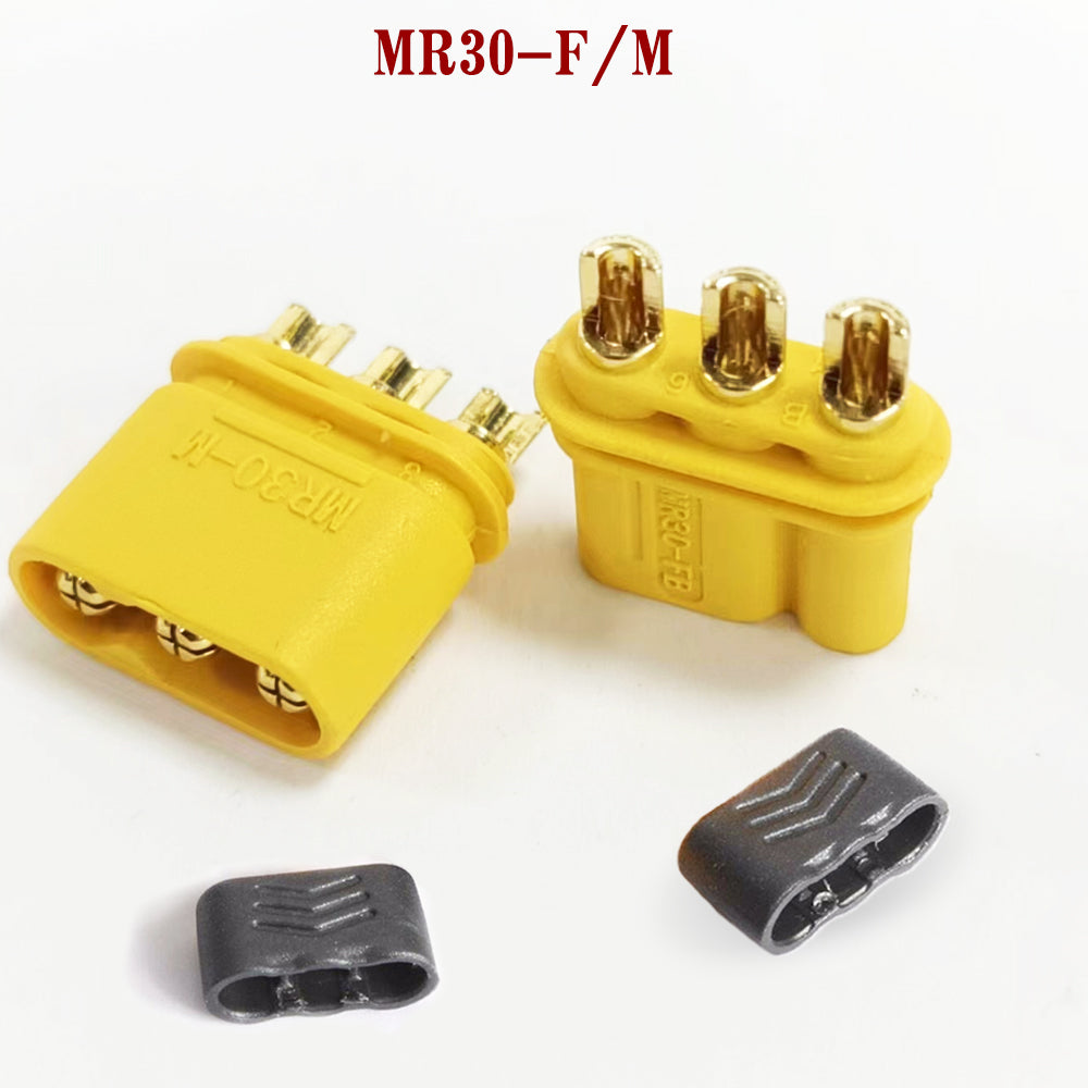 Amass 50Pairs MR30 Male Female Plug Connector with Sheath for Lipo Battery Connecting ESC And Motors