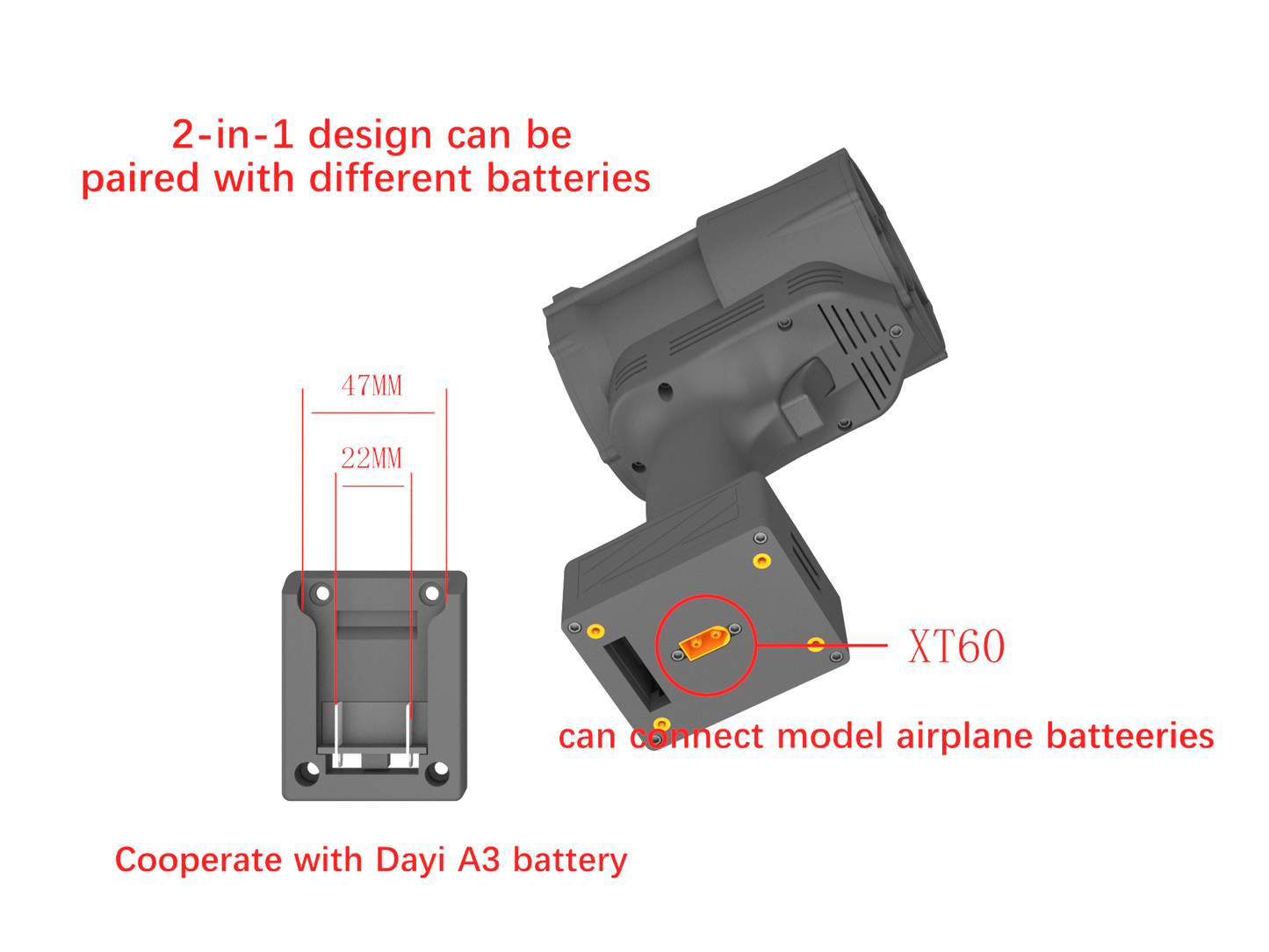 QX-MFLU high-power turbine 70mm violent fan, portable handheld industrial powerful fan, used for water/dust/snow removal