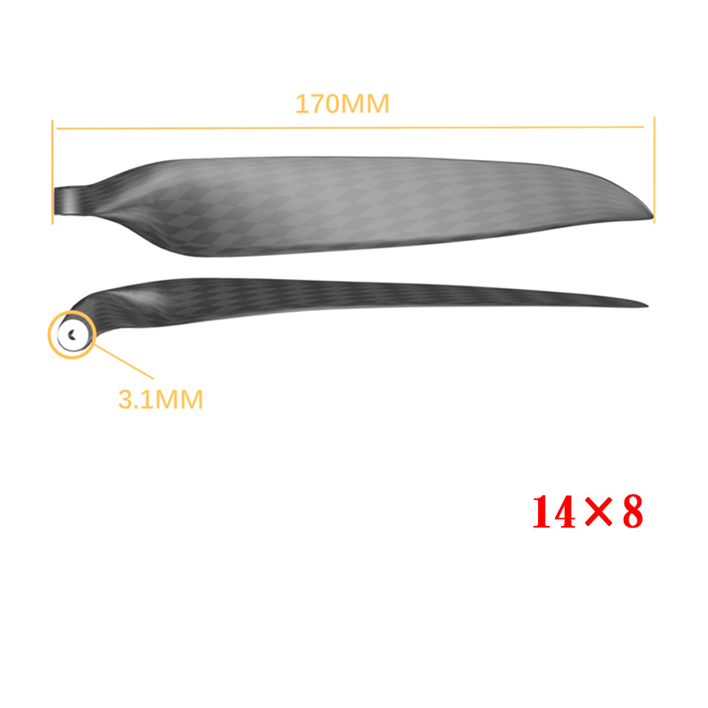 QX-MOTOR Carbon Fiber Folding propeller blade 9.5x5 10x6 11x6 11x8 12x6 13x6.5 13x7 13x8 14x8 14x9.5 15x10 16x8 16x13 18x10 19x10  For RC Airplane Props Fixed Wing Model