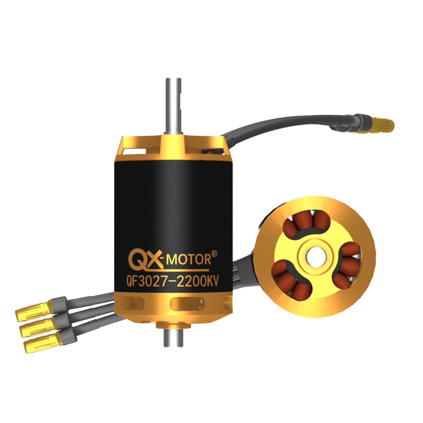 QX-Motor New 12 Blades Fan 70mm EDF  QF3027 2200KV Brushless Motor CW CCW  For Remote Control Toy Accessories