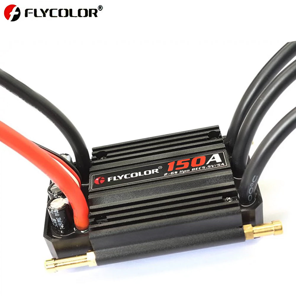 Flycolor Remote Control Ship Model Brushless ESC Waterproof 50A 70A 90A 120A 2-6S Lipo BEC 5.5V/5A With Progaming Card