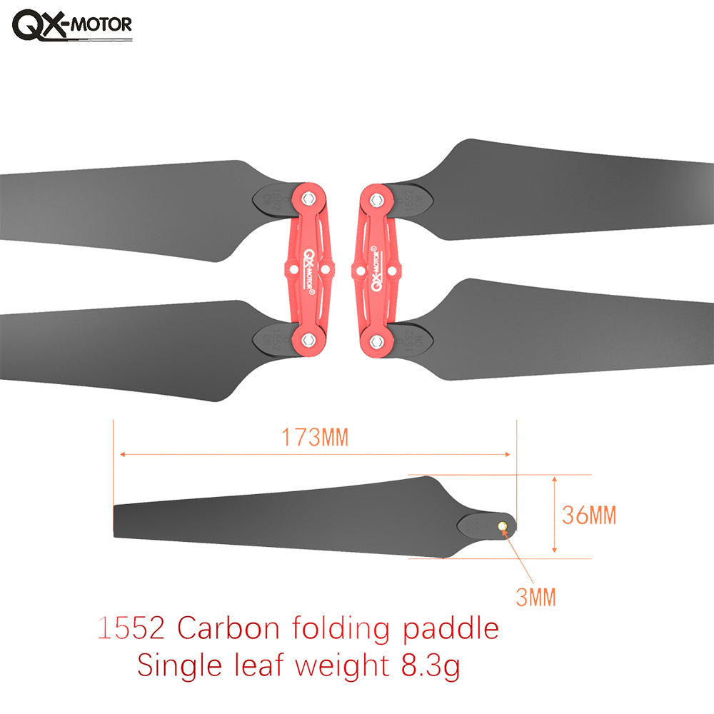 1552 1760 Carbon plastic Folding Propeller Props blades 15inch 17inch CW CCW for S800 S900 S1000 EVO Multicopter