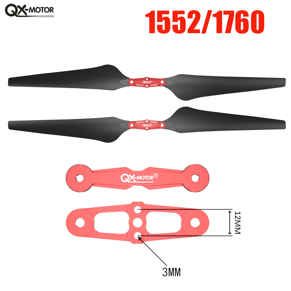 1552 1760 Carbon plastic Folding Propeller Props blades 15inch 17inch CW CCW for S800 S900 S1000 EVO Multicopter