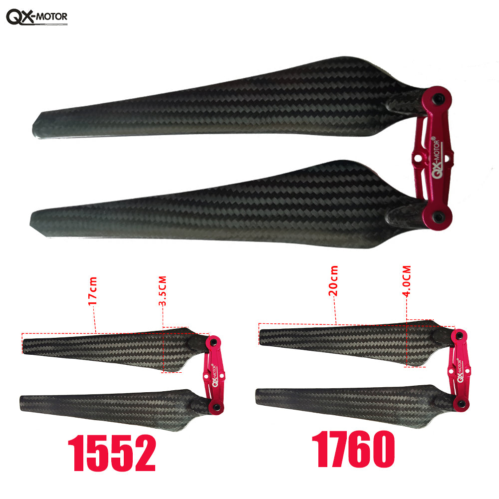 1552 1760 carbon fiber Folding Propeller Props blades 15inch 17inch CW CCW for S800 S900 S1000 EVO Multicopter