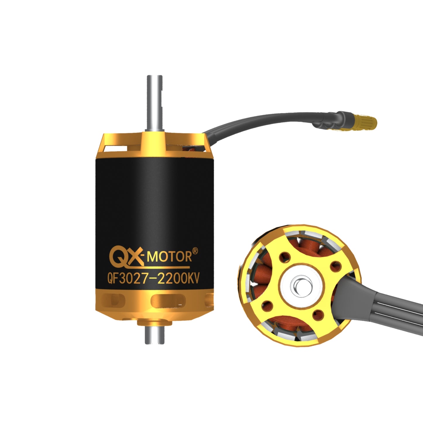 QX-Motor New 12 Blades Fan 70mm EDF  QF3027 2200KV Brushless Motor CW CCW  For Remote Control Toy Accessories