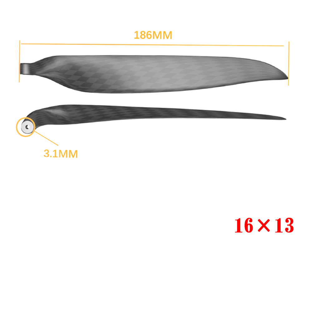 QX-MOTOR Carbon Fiber Folding propeller blade 9.5x5 10x6 11x6 11x8 12x6 13x6.5 13x7 13x8 14x8 14x9.5 15x10 16x8 16x13 18x10 19x10  For RC Airplane Props Fixed Wing Model