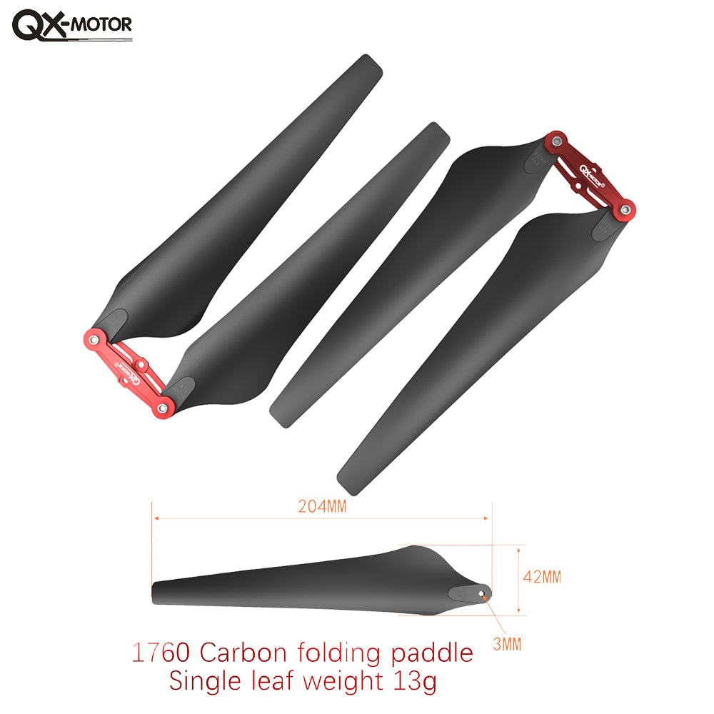 1552 1760 Carbon plastic Folding Propeller Props blades 15inch 17inch CW CCW for S800 S900 S1000 EVO Multicopter