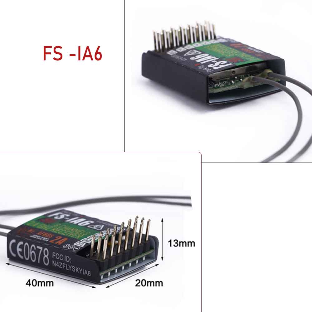 FlySky FS-IA6B FS-IA6 FS-IA10B Receiver Receptor Para i6 i6s i10 Transmisor De Control Remoto Partes