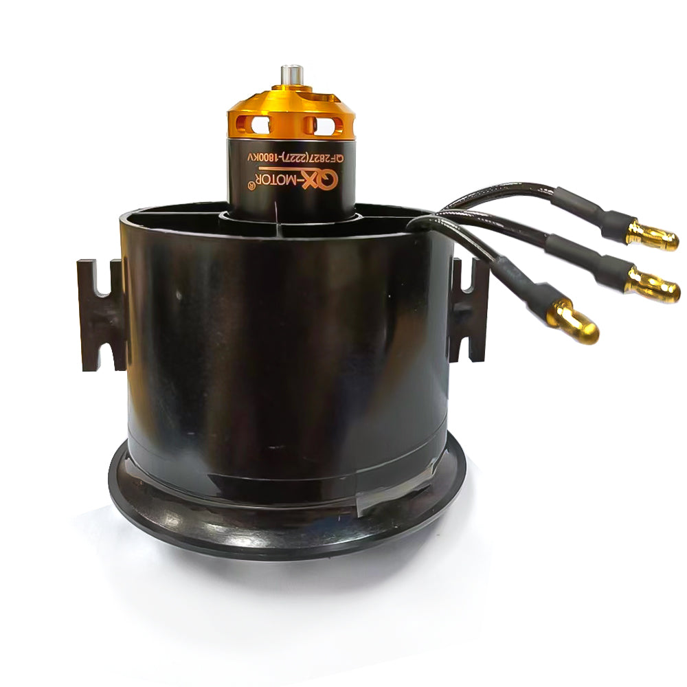 QX-Motor 70mm EDF 1800KV 2600KV 6S Power-saving Version for Model Fixed-wing 70mm Ducted Fan Aircraft Model