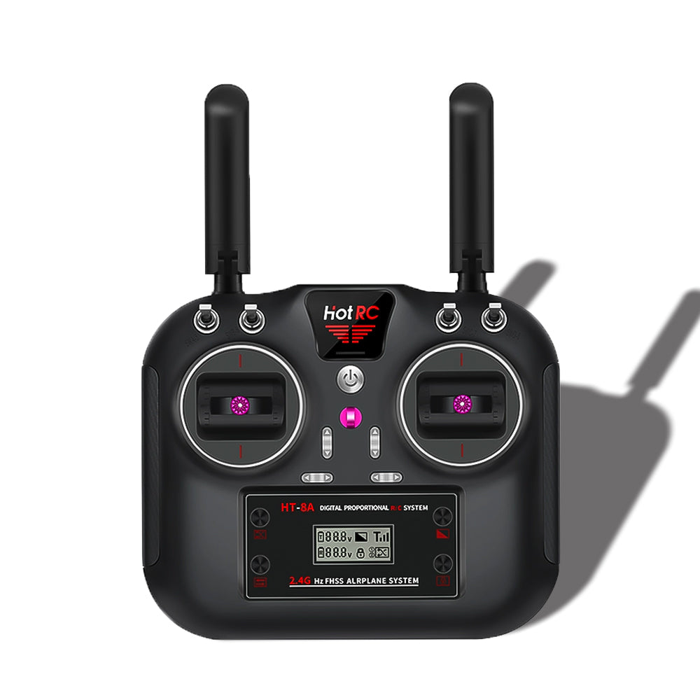 Hotrc HT-8A Transmitter 2.4G 8CH 4.5-9V PWM FHSS Remote Control with F-08A Receiver For RC Aircraft Car Boat