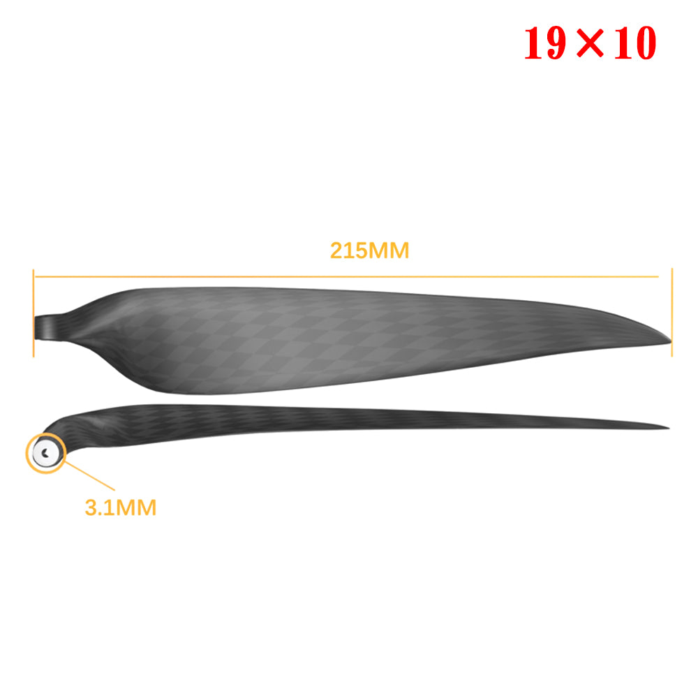 QX-MOTOR Carbon Fiber Folding propeller blade 9.5x5 10x6 11x6 11x8 12x6 13x6.5 13x7 13x8 14x8 14x9.5 15x10 16x8 16x13 18x10 19x10  For RC Airplane Props Fixed Wing Model