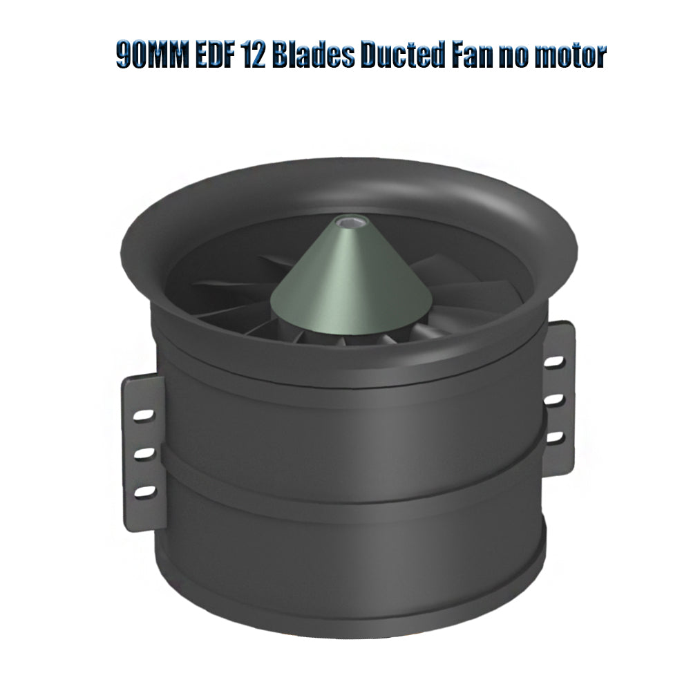 90mm Ducted Fan Housing 12 Blades and Accessories Without Motor for RC jet