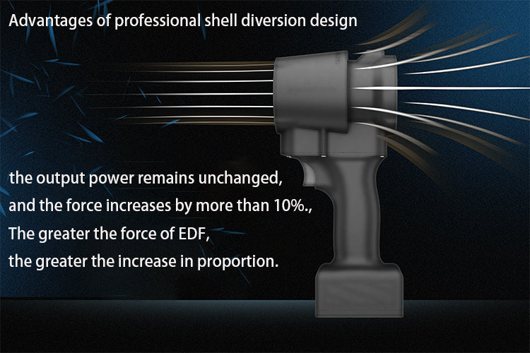 QX-MFLU 50mm powerful turbo fan blower for water, dust, and snow removal, handheld industrial powerful fan, economical version