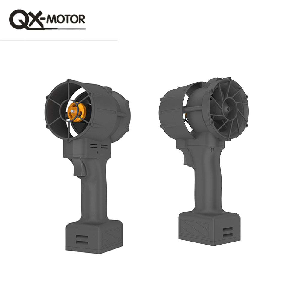 QX-MFLU 64mm portable violent fan, a powerful handheld fan suitable for outdoor water/dust/snow removal