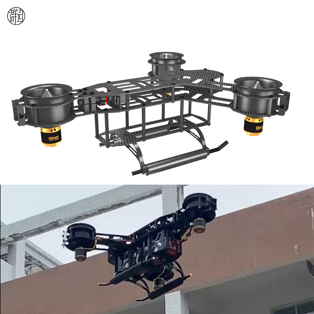 QUNXI 3KFull Carbon Fiber 3-axis aircraft Frame Kit  with dedicated servo For Remote control toy parts