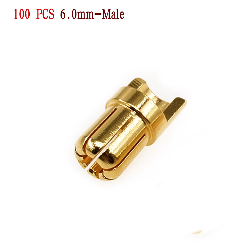 50Pairs Amass Bullet Banana Plug Connector  5.5mm 6mm  8mm Male Female for RC Lipo Battery ESC Motor