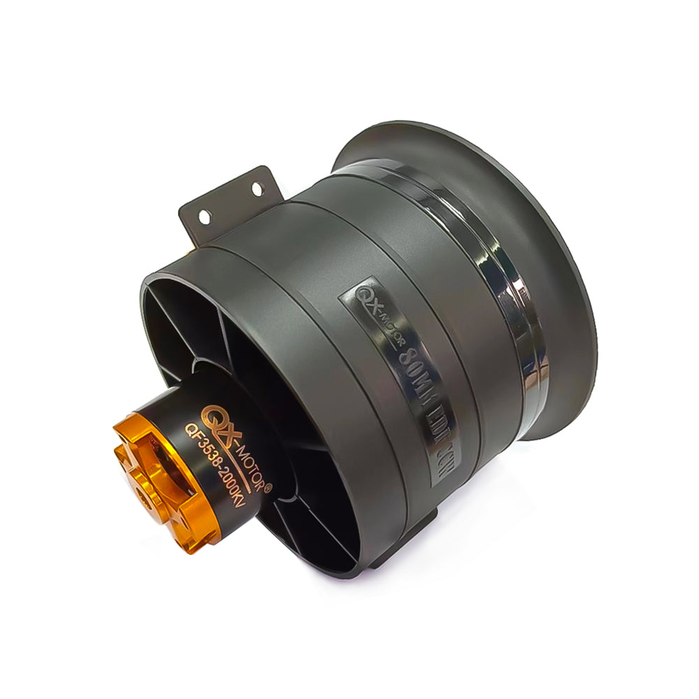 QX-MOTOR New Model Aircraft Accessories 80mm EDF CW CCW 12 Blade 6S 12S Brushless Motor for FMS Freewing Jet Aircraft