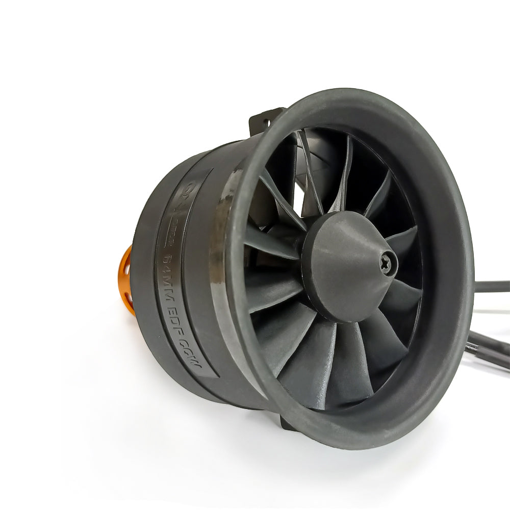 QX-MOTOR new 64mm EDF 12 Blades Ducted Fan CW/CCW with QF2822 2100KV 2300KV 3300KV 4300KV Brushless Motor for Remote control toy