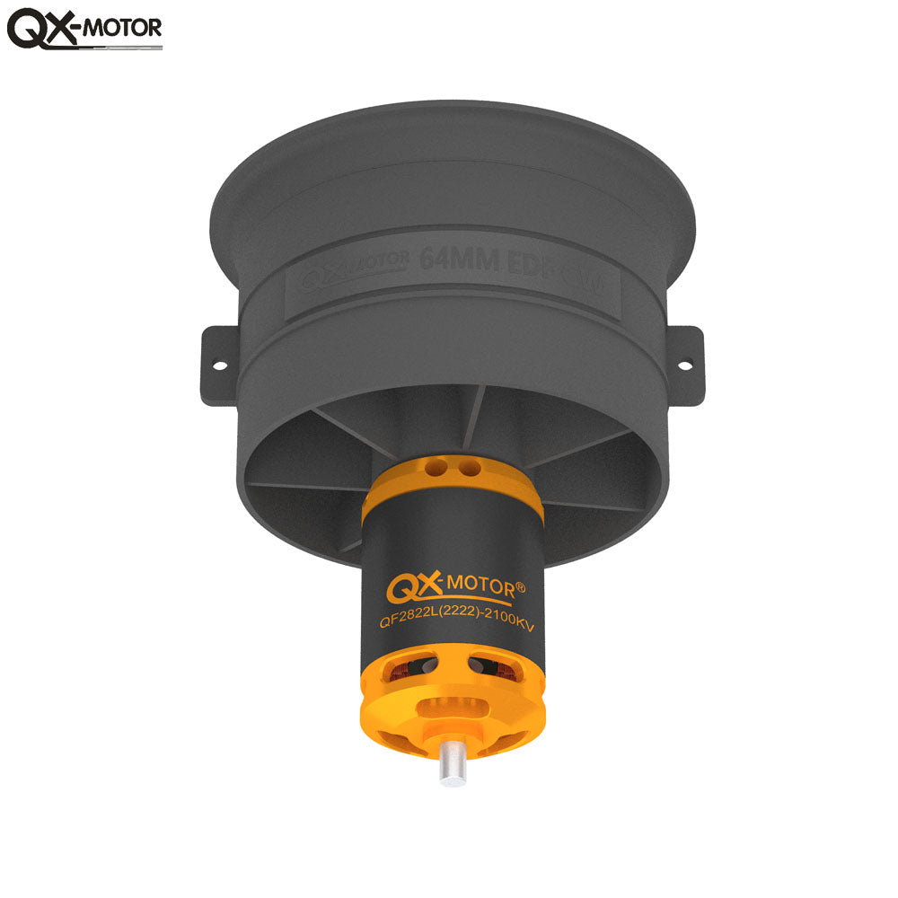 QX-Motor Upgraded version New 64mm EDF 12 Blades Ducted Fan CW CCW with QF2822 Brushless Motor For Remote Control Toy Accessories