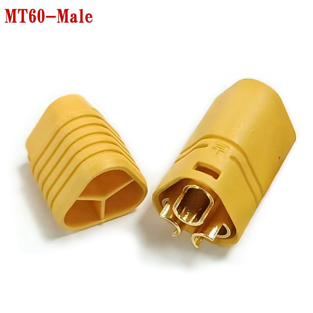 Amass 50Pairs MT60 Male Female Bullet Connector Plugs with Sheath Set for Remote Control Toy Car Model ESC Accessories