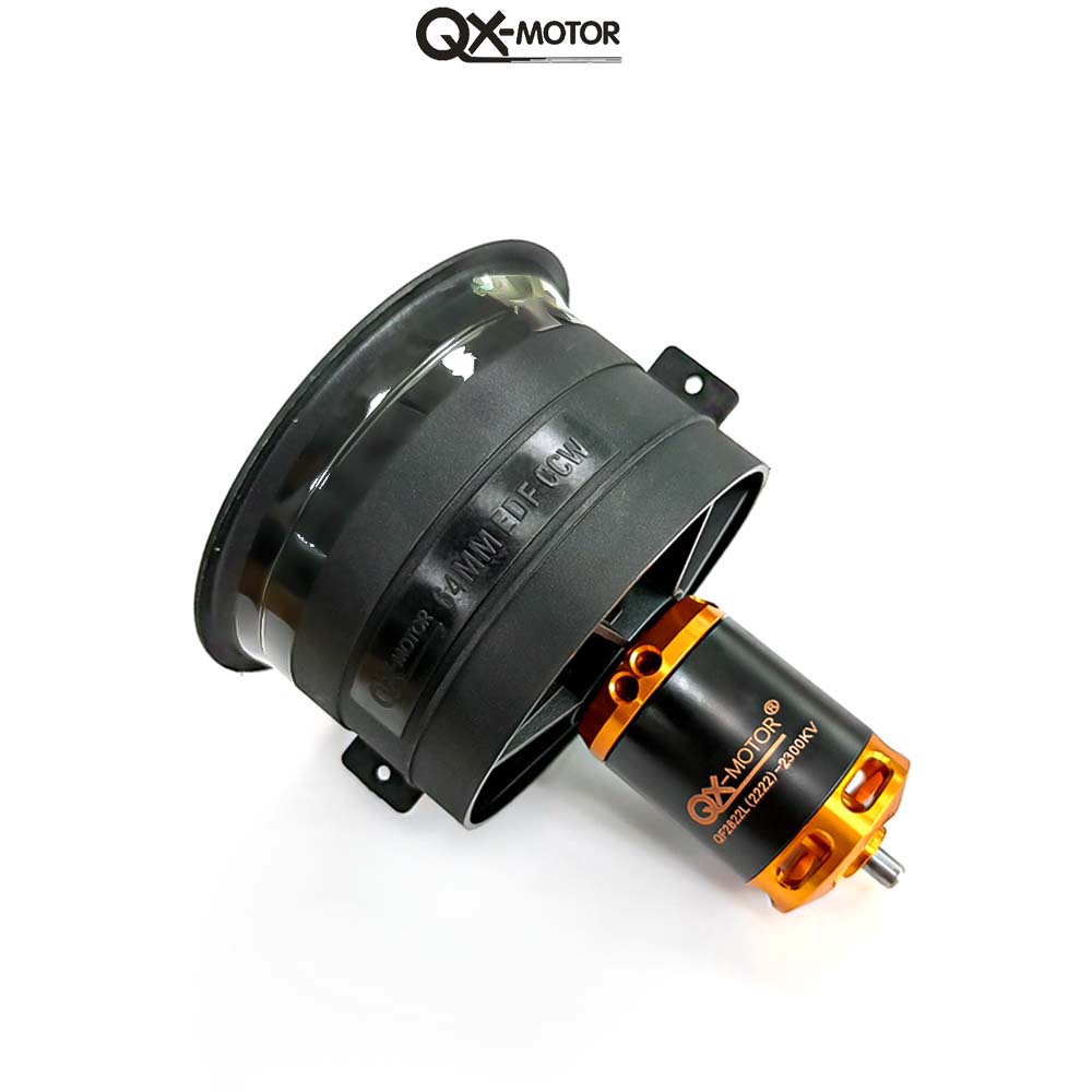 QX-Motor Upgraded version New 64mm EDF 12 Blades Ducted Fan CW CCW with QF2822 Brushless Motor For Remote Control Toy Accessories