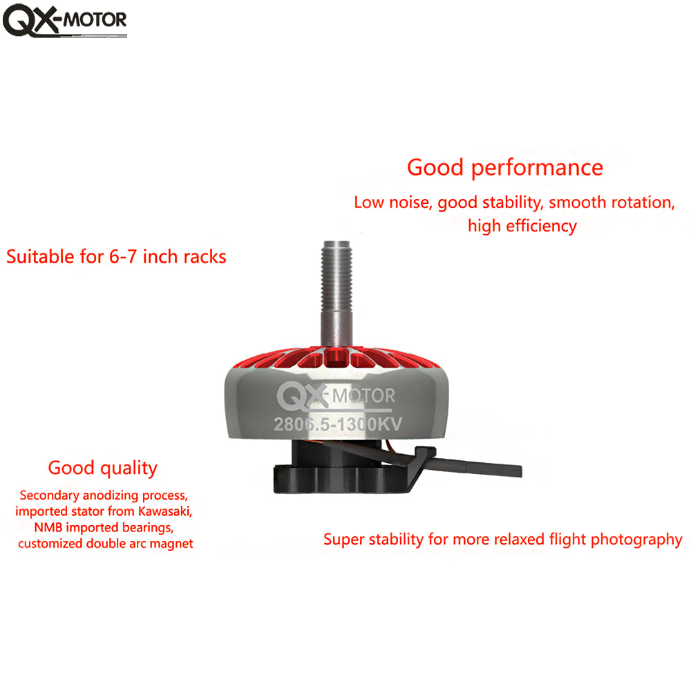 QX-MOTOR 2806.5 Brushless Motor 1300KV 1800KV Black /White for FPV Aircraft/Drones/Helicopters Remote Control Of Toy Accessories