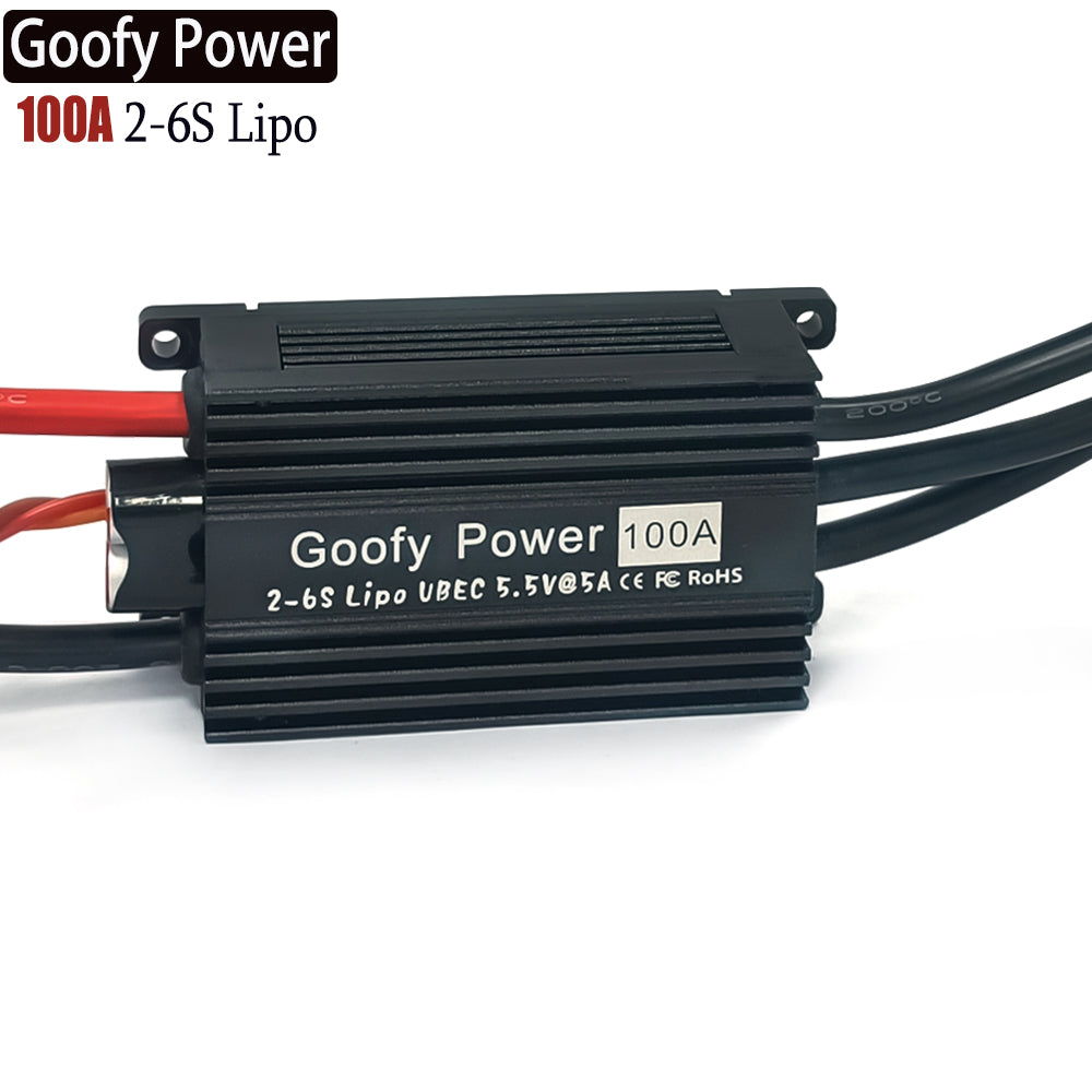 High Quality Goofy Power 100A (2~6S) SBEC Brushless Speed Controller ESC for edf motor RC Drone Airplane Parts