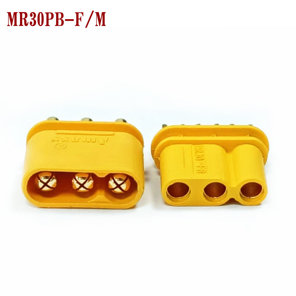 50pairs Amass MR30PB Male Female Connector Plugs with Sheath For RC Lipo Battery Remote Control Toy Accessories