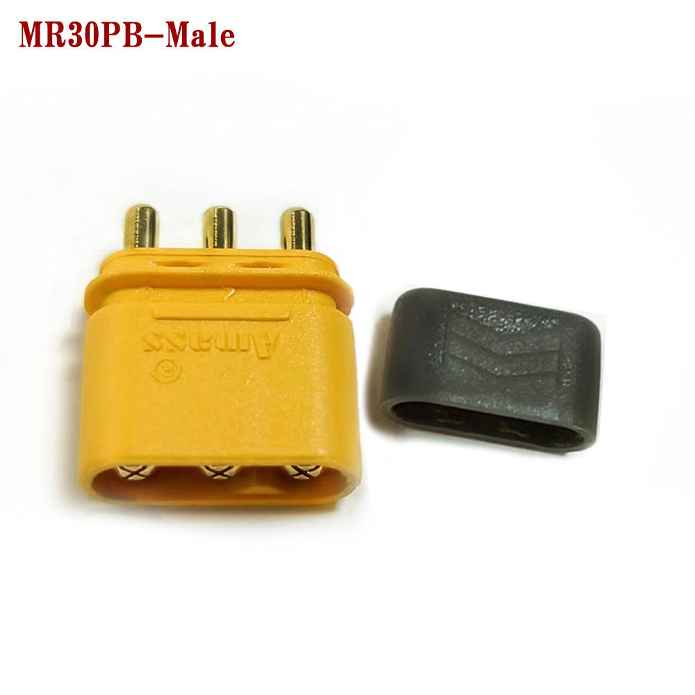 50pairs Amass MR30PB Male Female Connector Plugs with Sheath For RC Lipo Battery Remote Control Toy Accessories