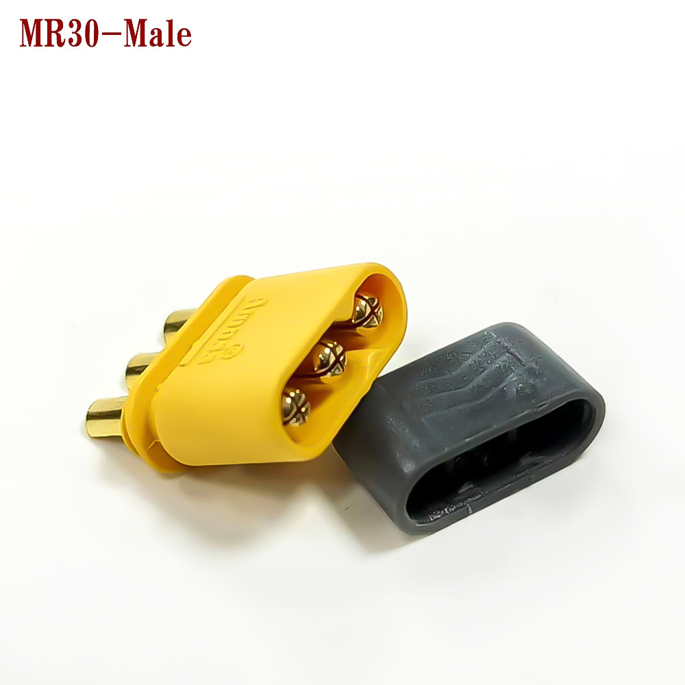 Amass 50Pairs MR30 Male Female Plug Connector with Sheath for Lipo Battery Connecting ESC And Motors