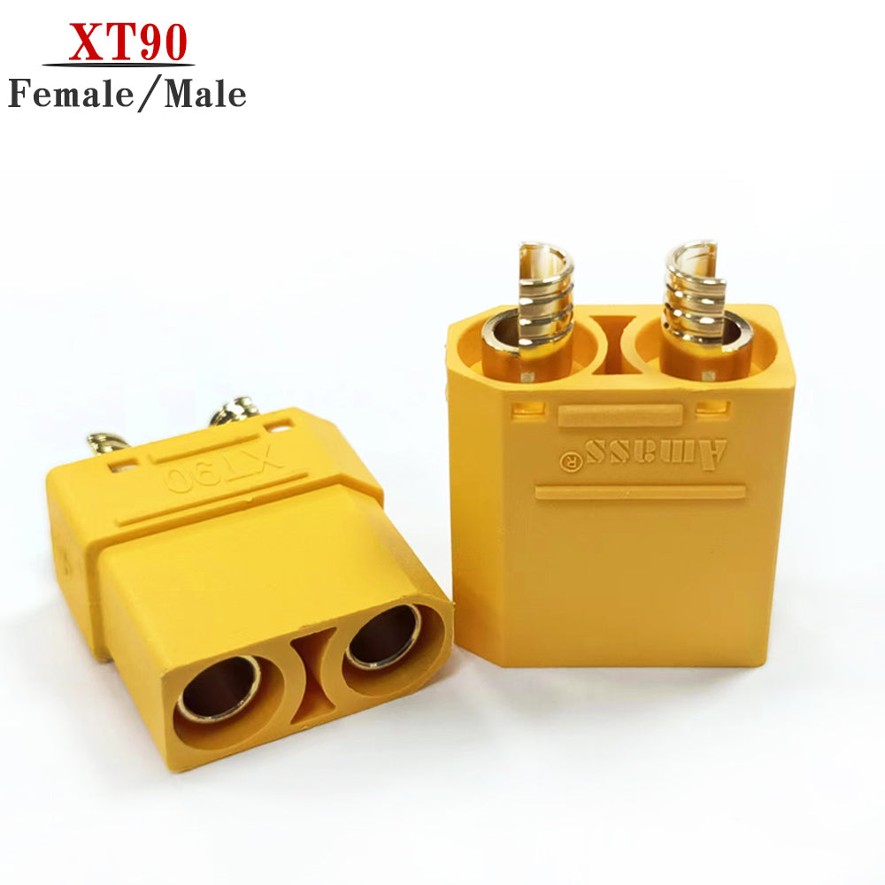 Amass XT90 Male Female Bullet Plug Connector Gold Plated XT-90 Banana Plug Jack Bullet Adapter For RC Lipo Battery Toys Parts