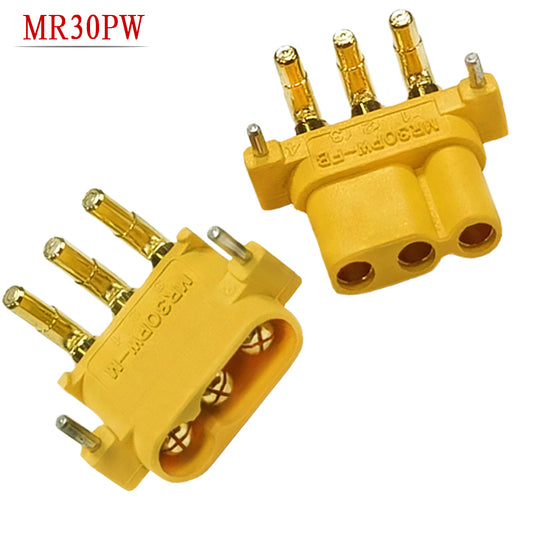 50pairs Amass MR30PW Connector Plug Female Male For RC Lipo Battery Remote Control Toy Parts