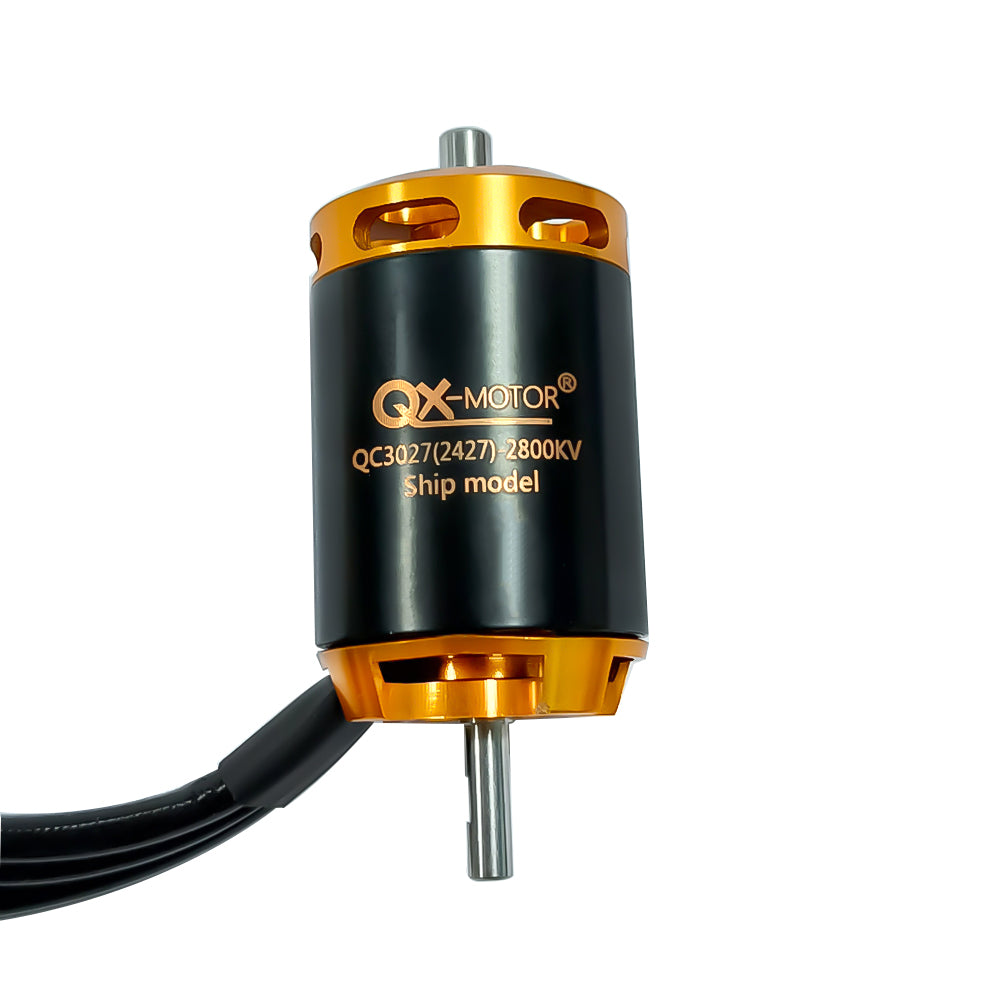 QX-MOTOR brushless motor QC3027 2800kv 3600kv 3800kv for boat Optional 90A 120A esc