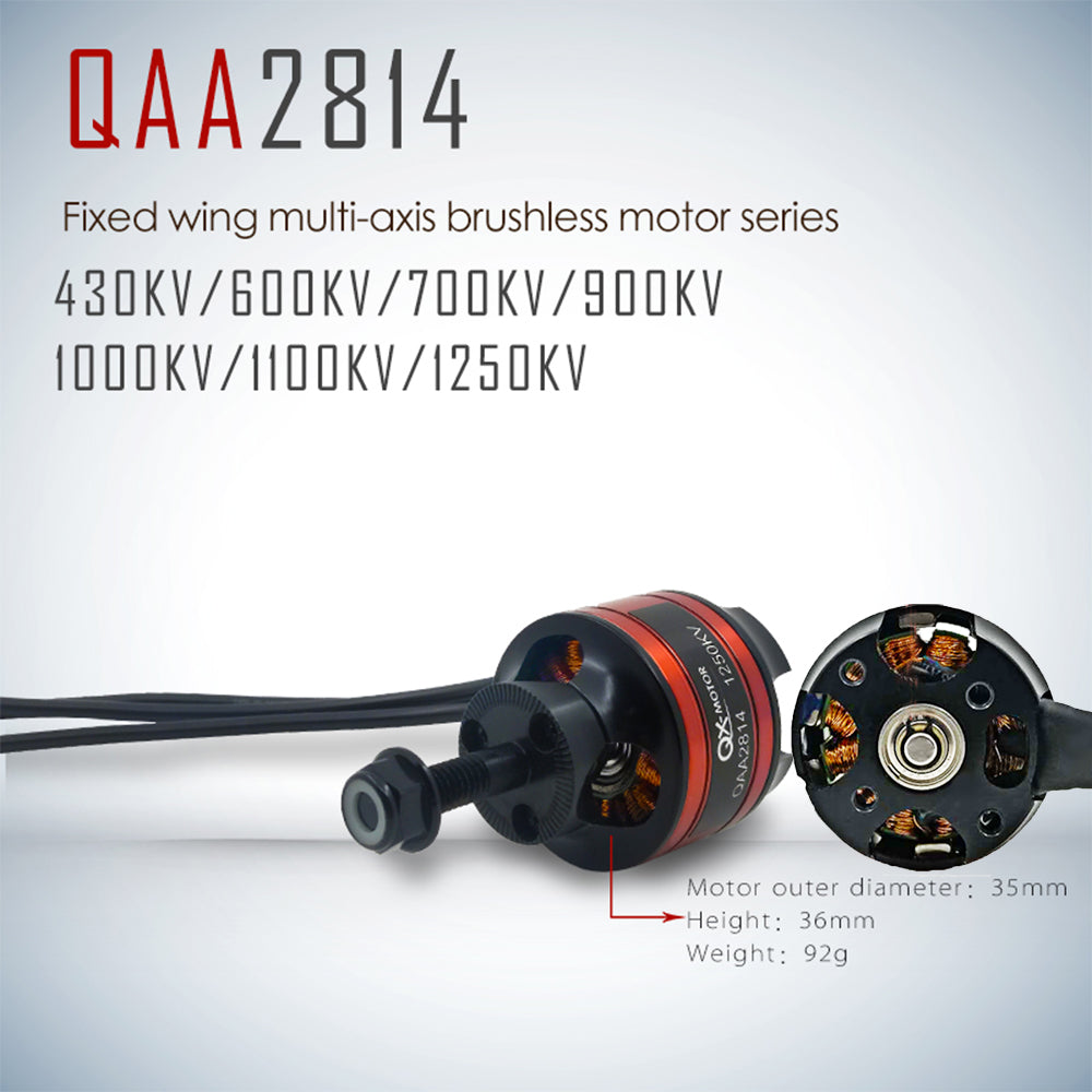 QX-MOTOR QAA2814 2814 3536 600KV 700KV 900KV 1000KV 1100KV 1250KV Brushless Motor CW CCW for RC 3D fixed-wing Aircraft Airplane Remote control toy parts