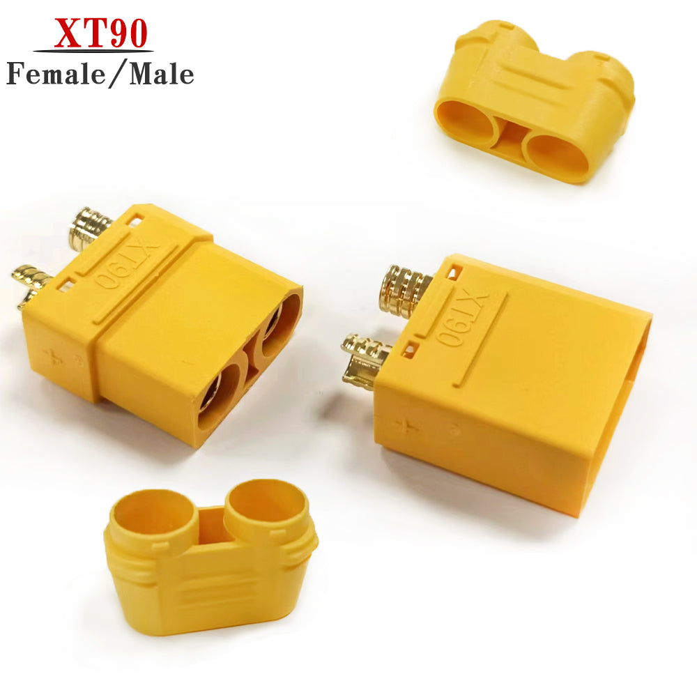 Amass XT90 Male Female Bullet Plug Connector Gold Plated XT-90 Banana Plug Jack Bullet Adapter For RC Lipo Battery Toys Parts